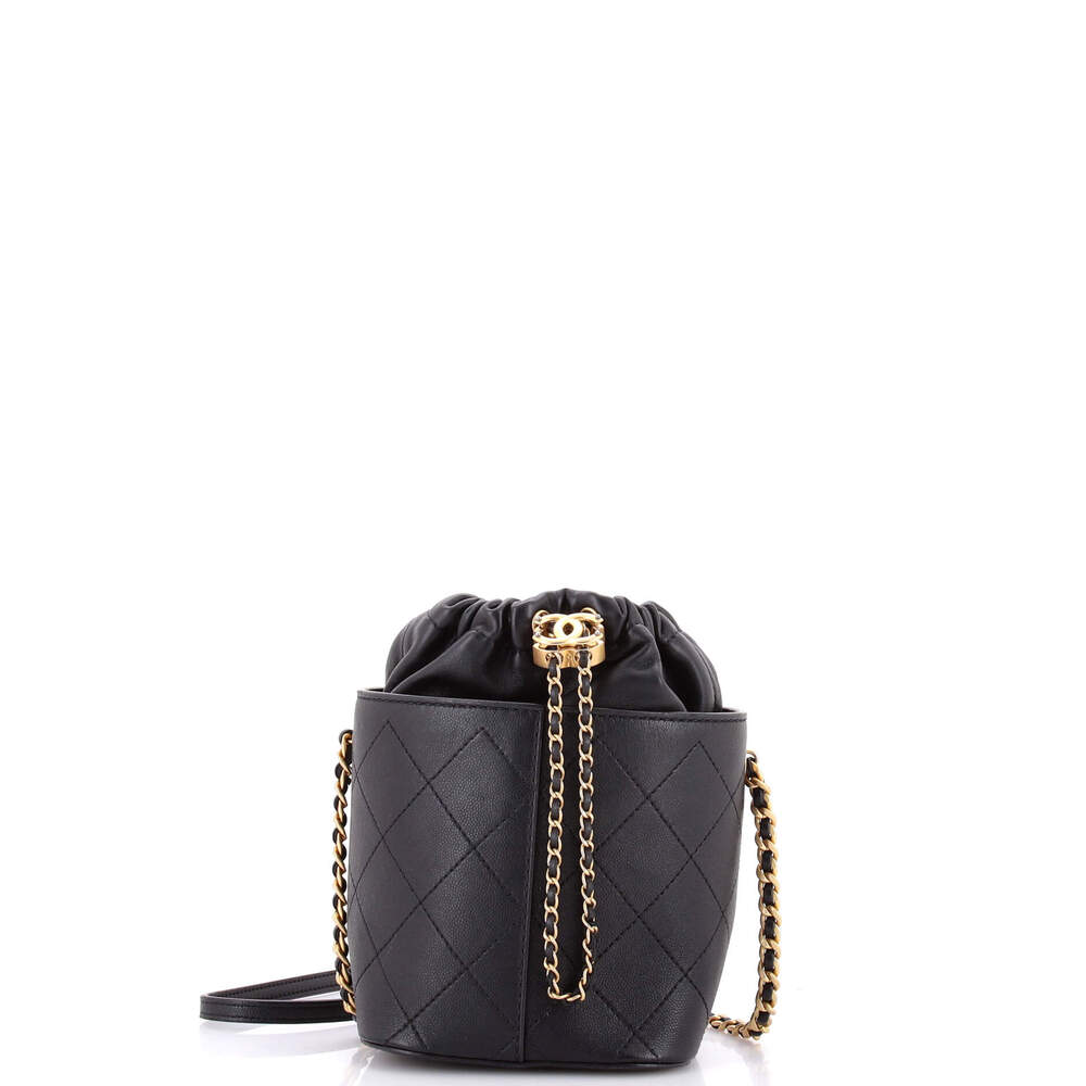 Chanel Cc Drawstring Bucket Bag Quilted #253042C34B